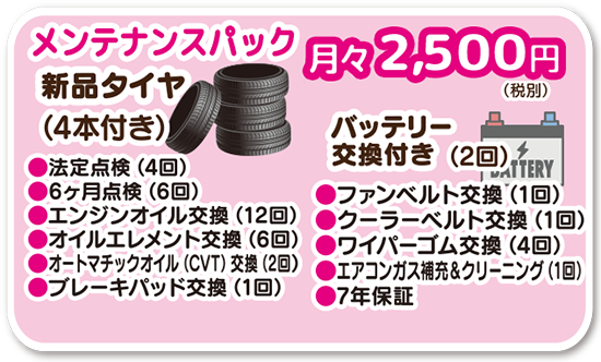 メンテナンスパック